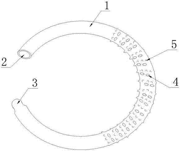 Disposable medical drainage tube