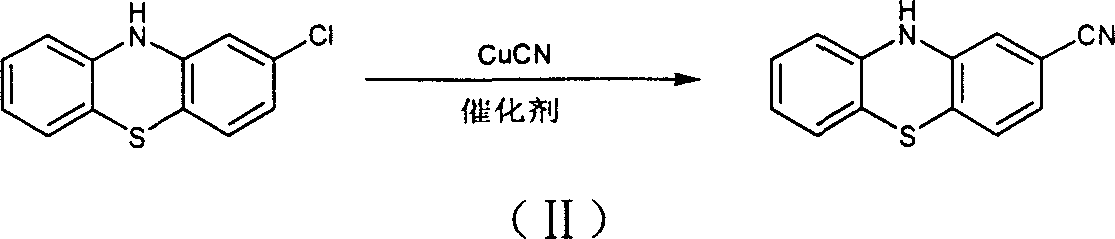 Preparation of 2-cyanophenthiazine