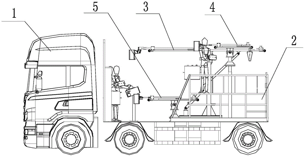 Vehicle-mounted tunnel lining radar detection device