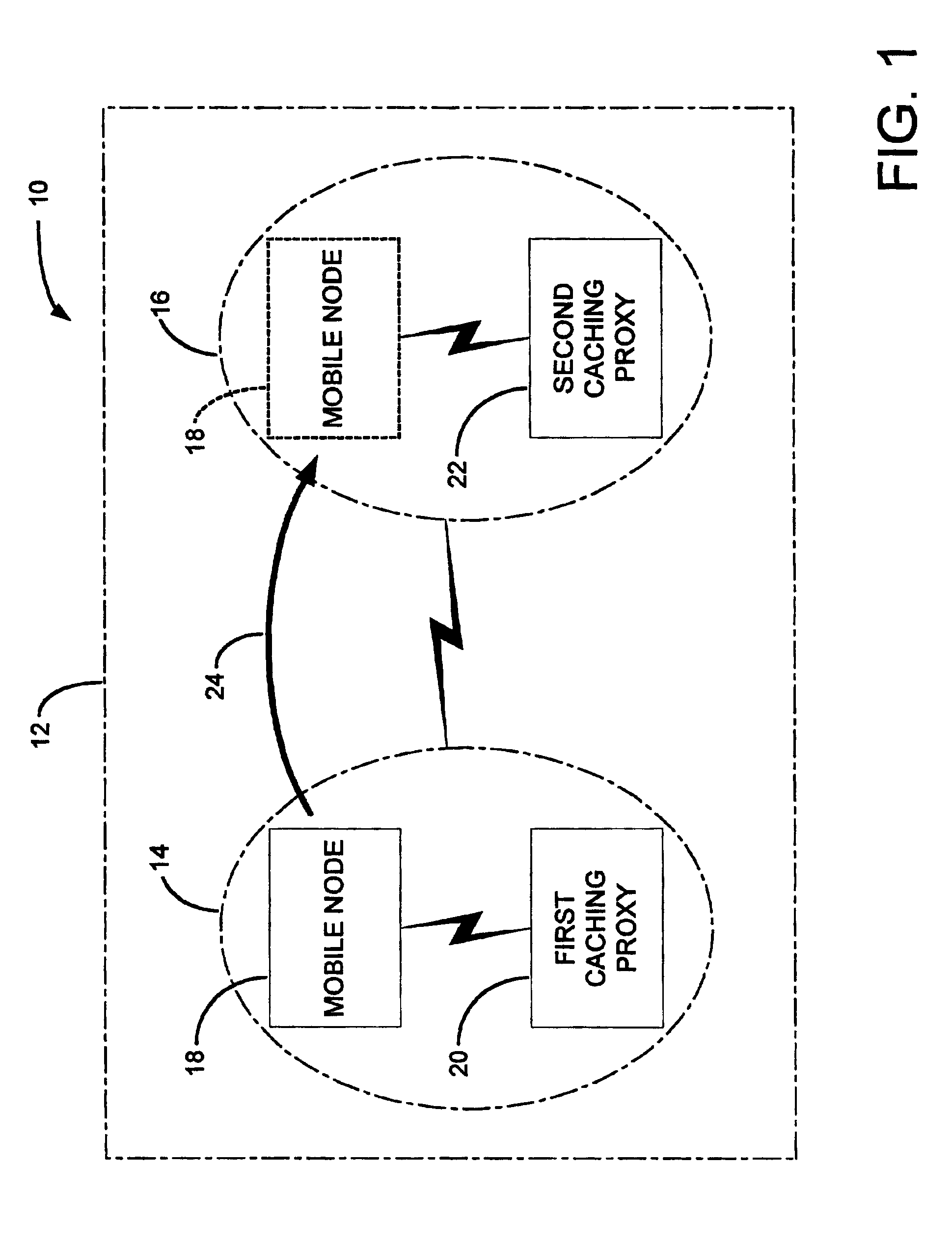 System for management of cacheable streaming content in a packet based communication network with mobile hosts