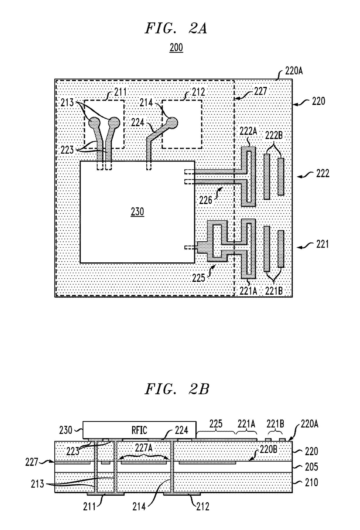 Antenna-in-package structures with broadside and end-fire radiations