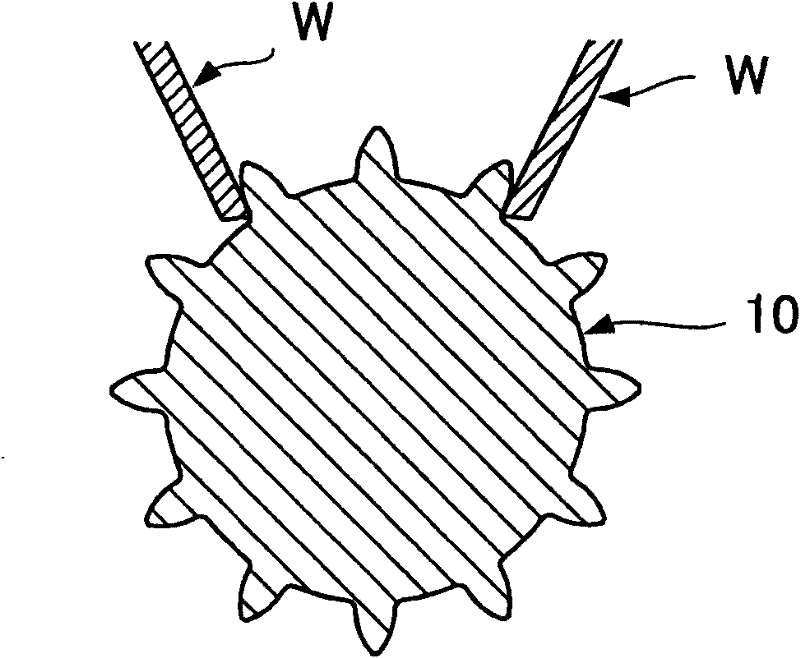 Dressing gear and method for dressing a gear-shaped grinding wheel