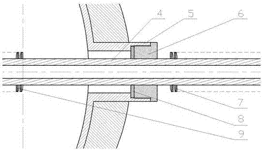 Fiber reinforced composite material high-pressure gas bottle with superconduction radiating device