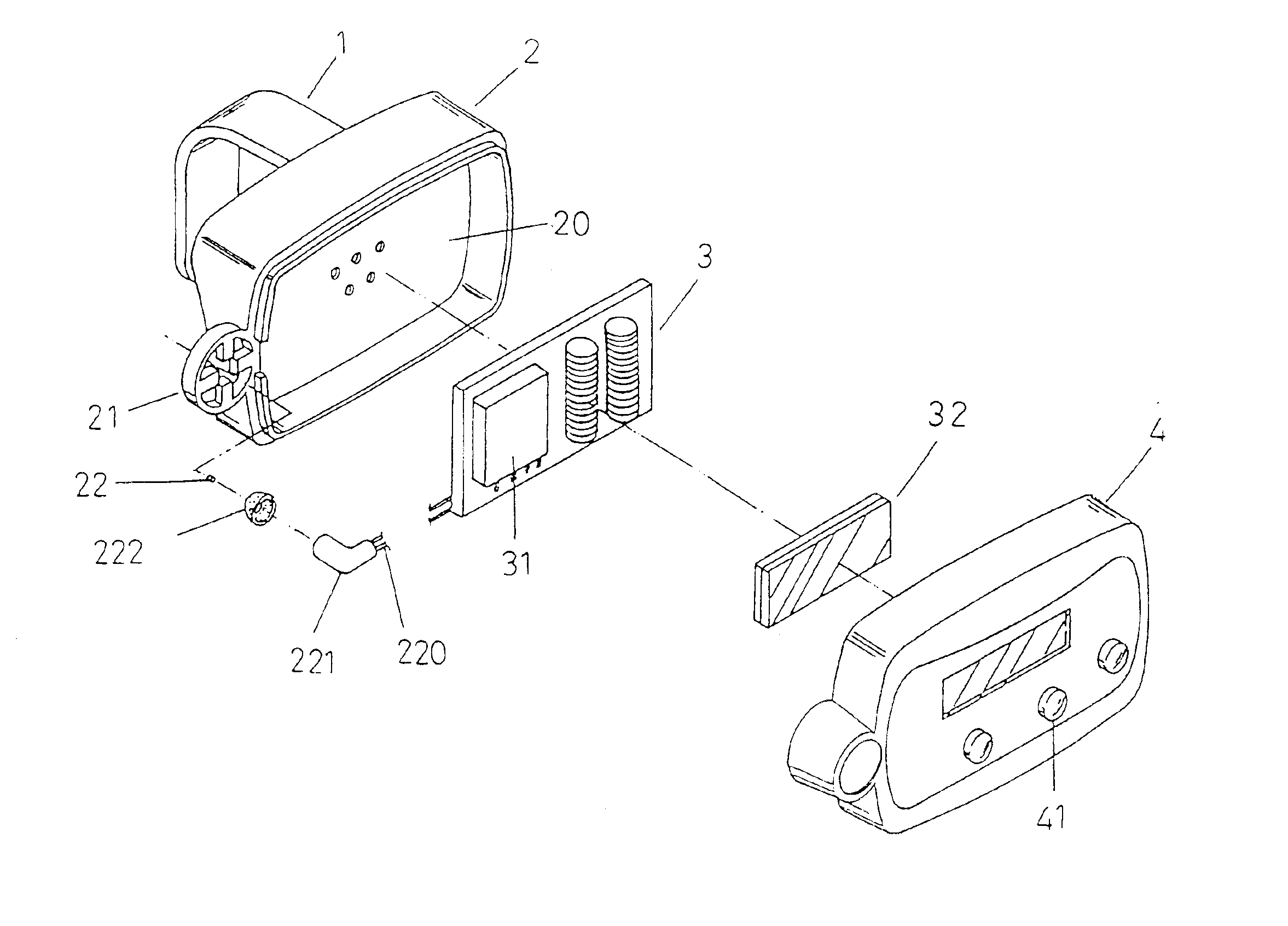 Finger temperature detecting device with relaxation indication