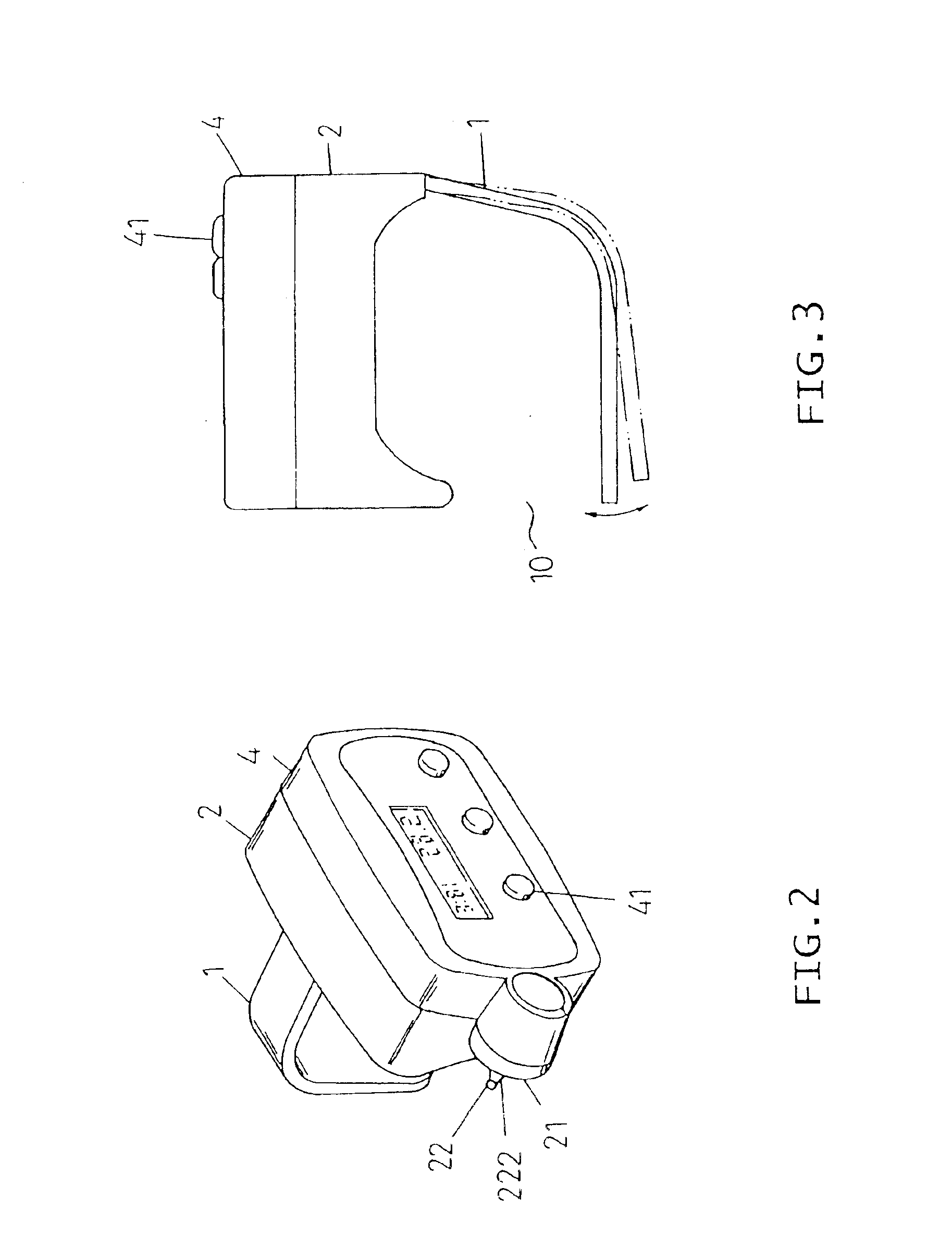 Finger temperature detecting device with relaxation indication