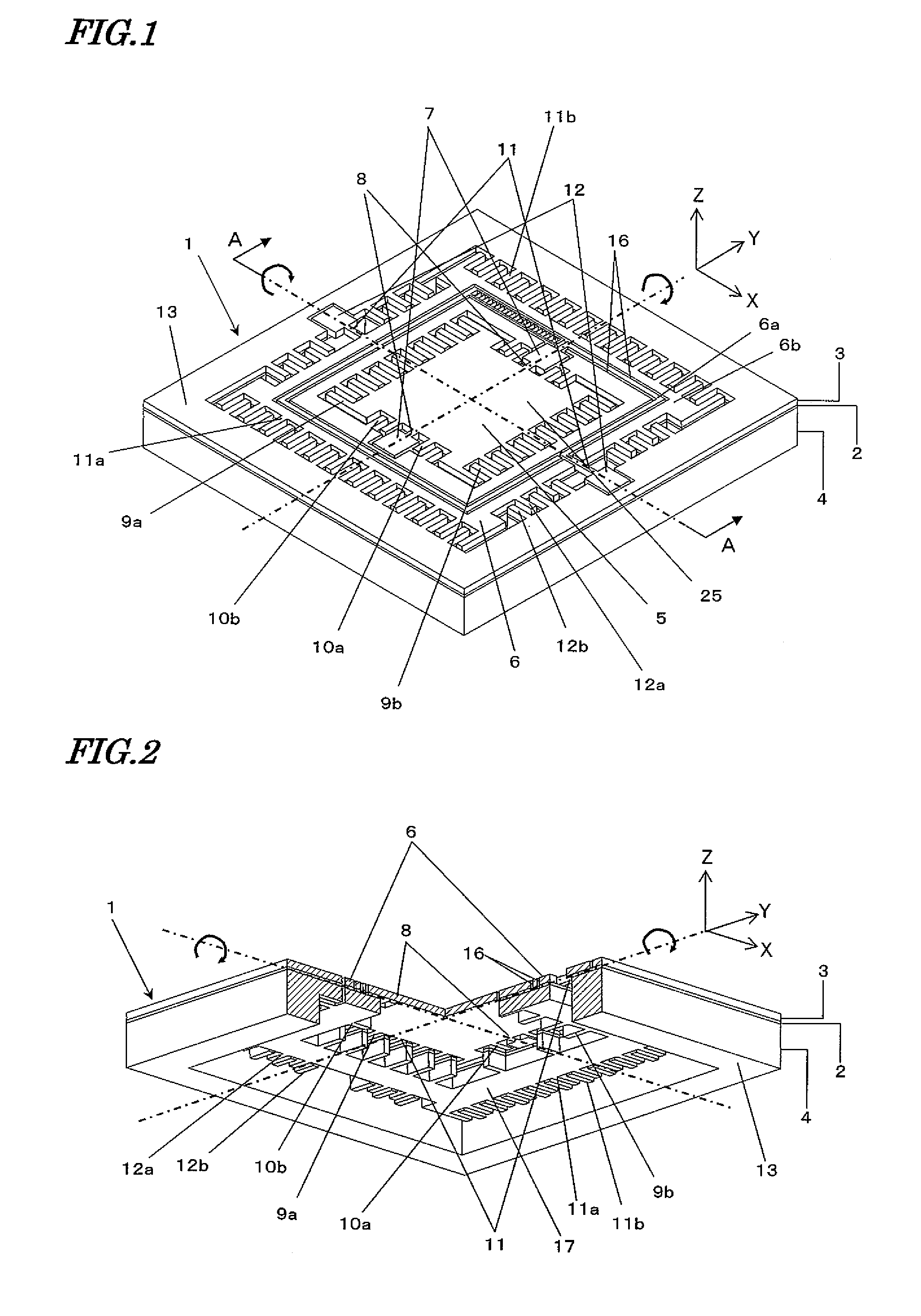 Actuator, image projection apparatus and production method for actuator