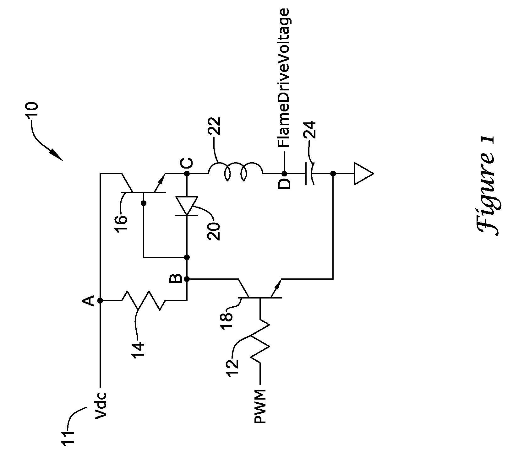 Flame rod drive signal generator and system