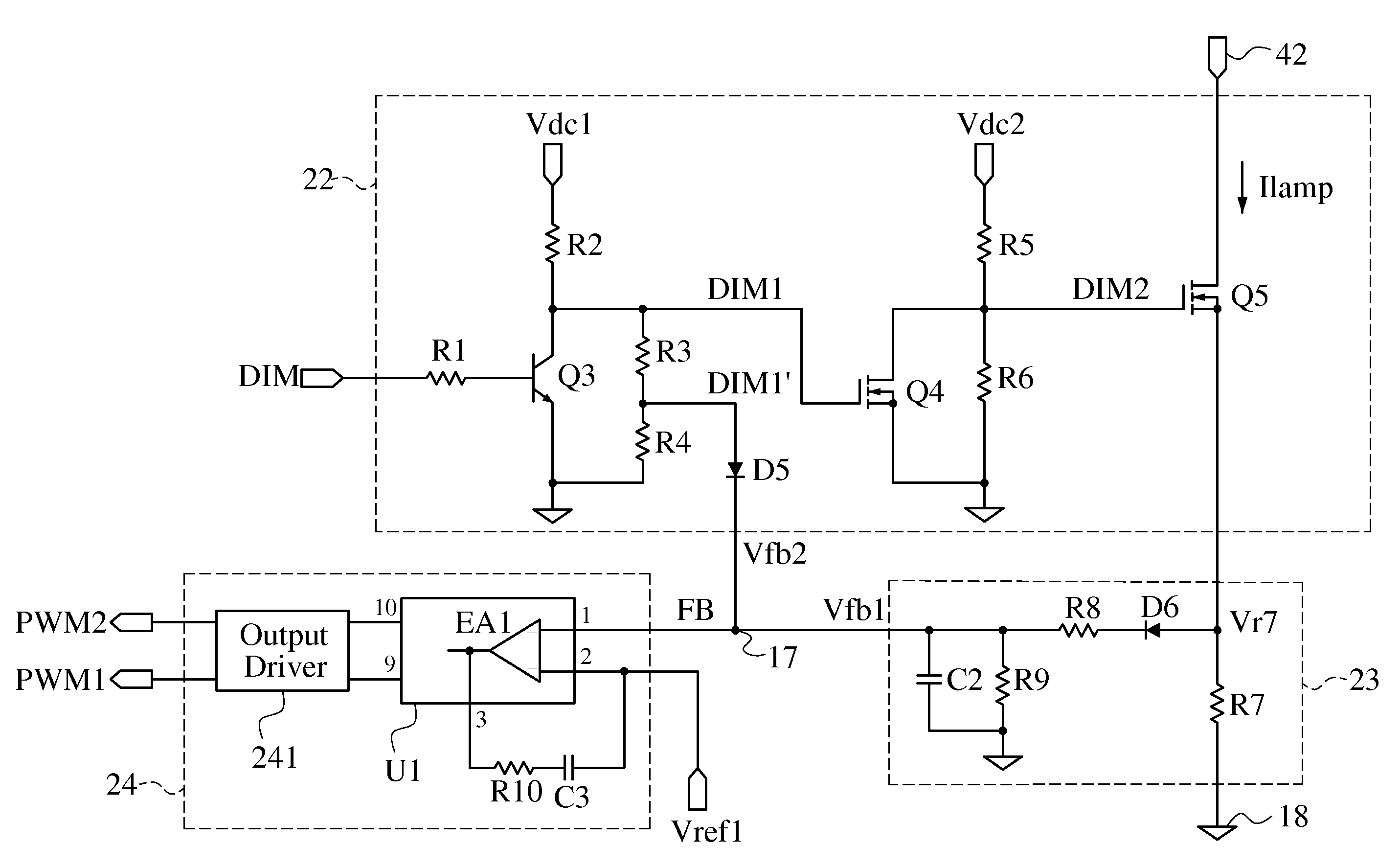 Driving circuit for single-string LED lamp