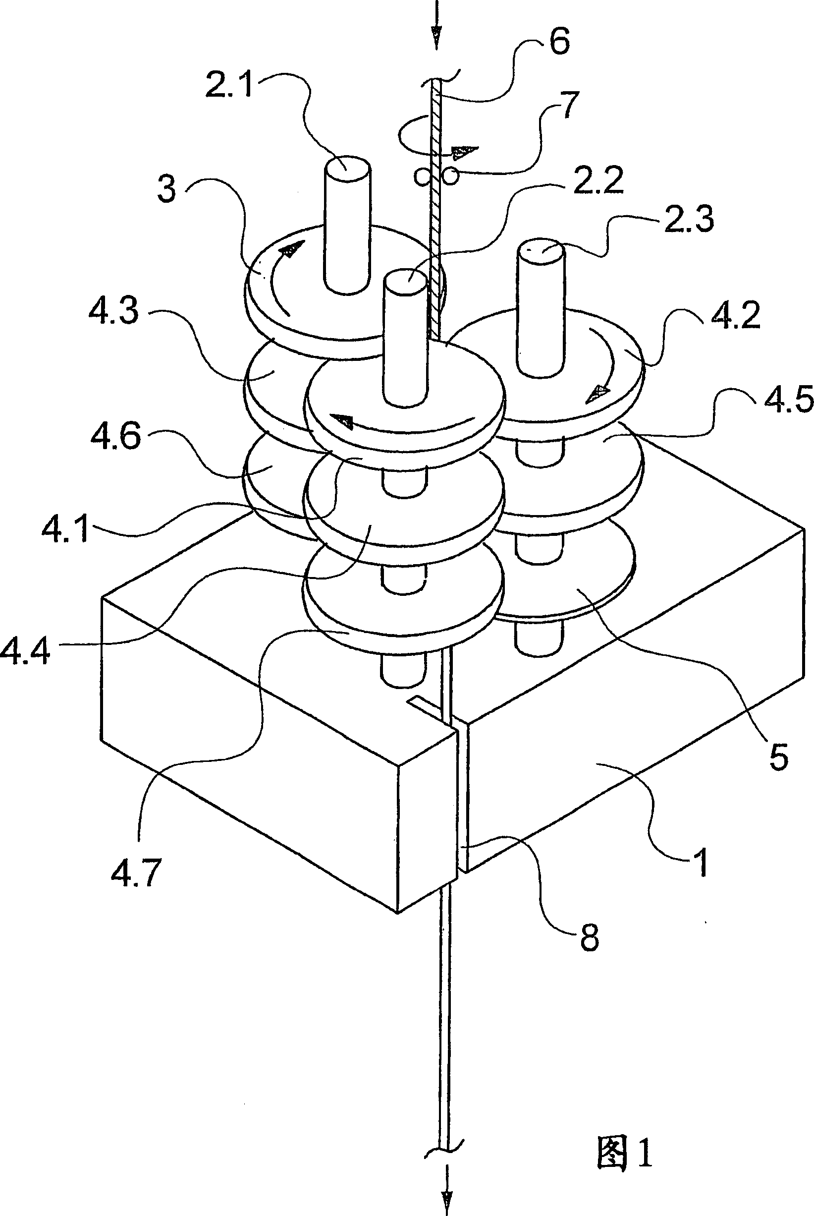 False-twisting device