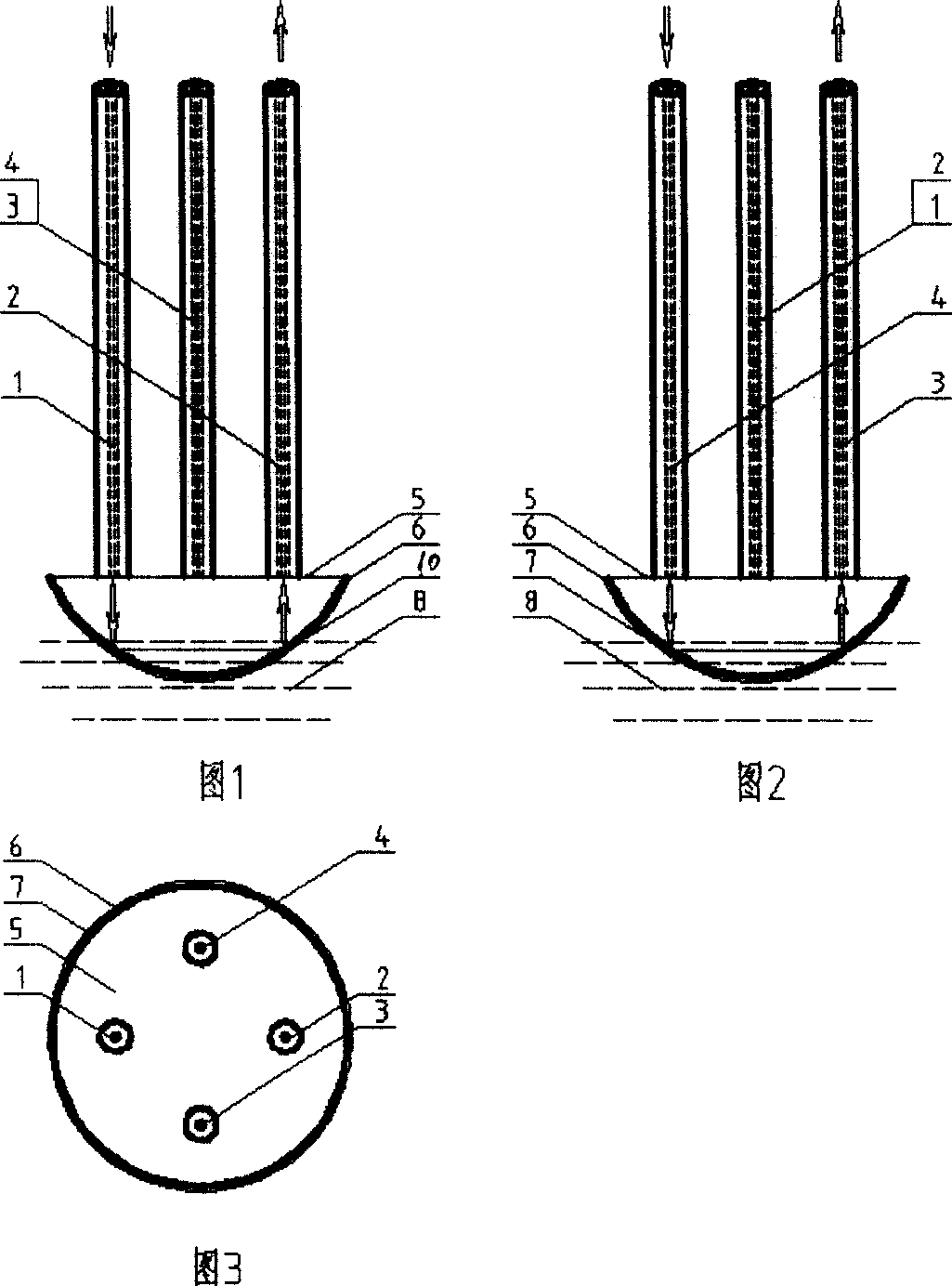 Multiple optical fiber probe with temperature correction