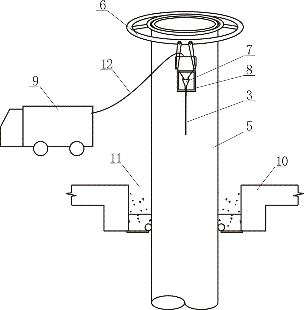 Underwater concrete pouring method in underwater bridge construction