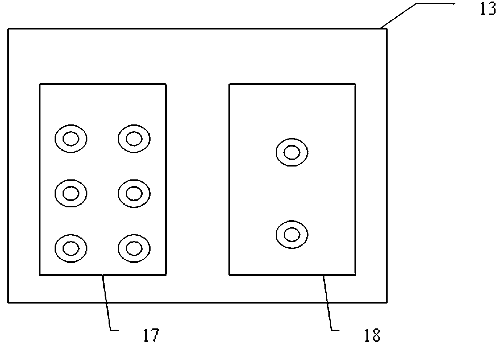 Open-type hot water boiler heating experimental system