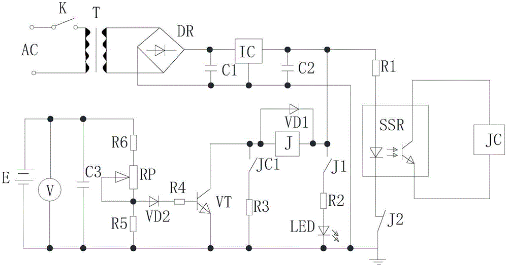 Overvoltage protective device for internet-of-things radio frequency emitter