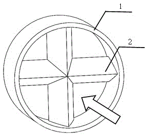 Sludge diversion device with knife