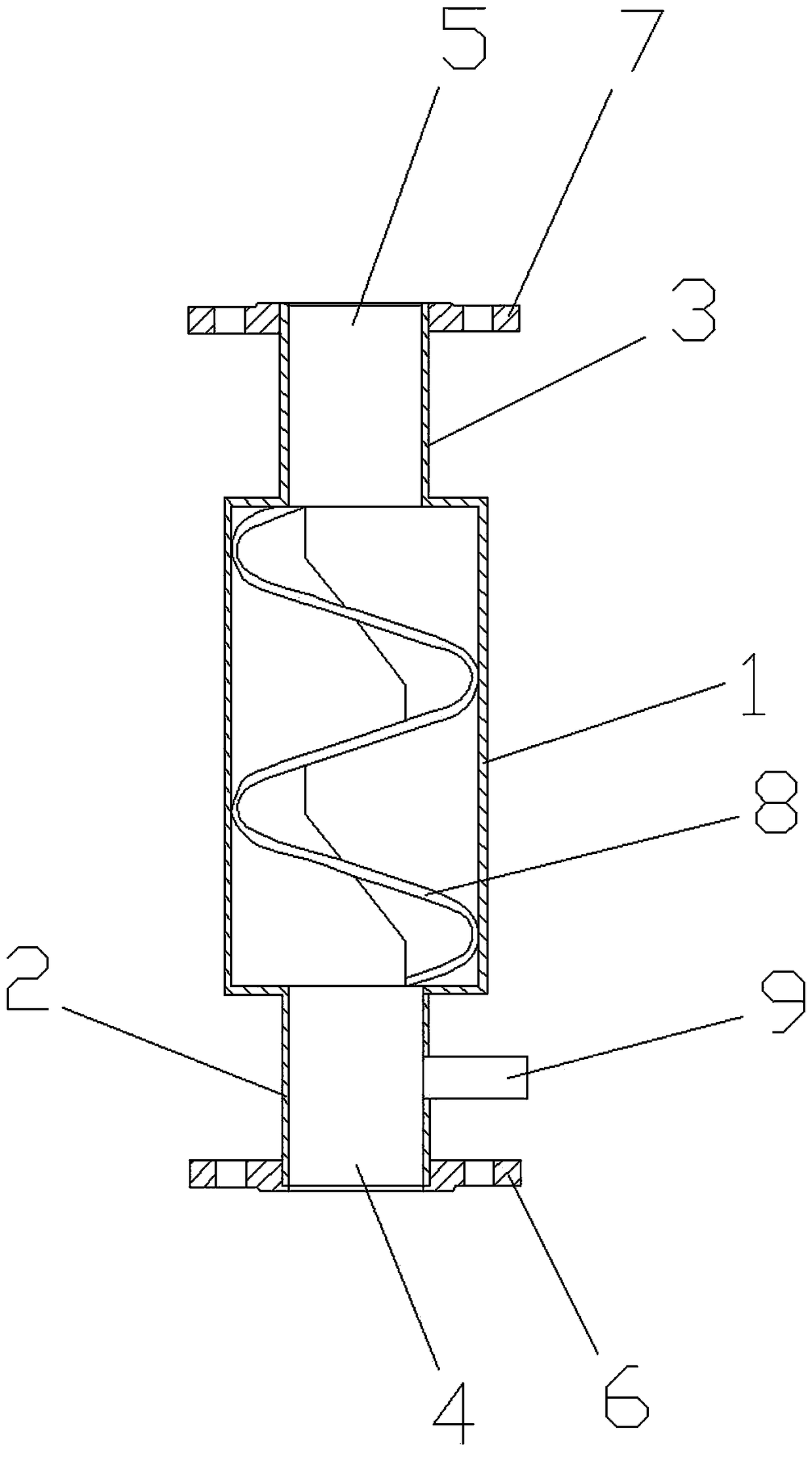 Medicine adding mixed reactor