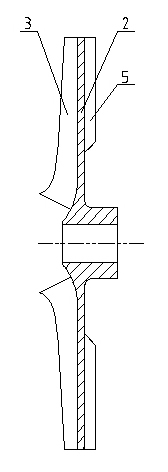 Welded impeller of canned motor pump used for central air conditioner