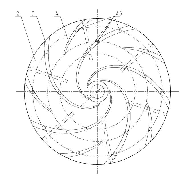 Welded impeller of canned motor pump used for central air conditioner