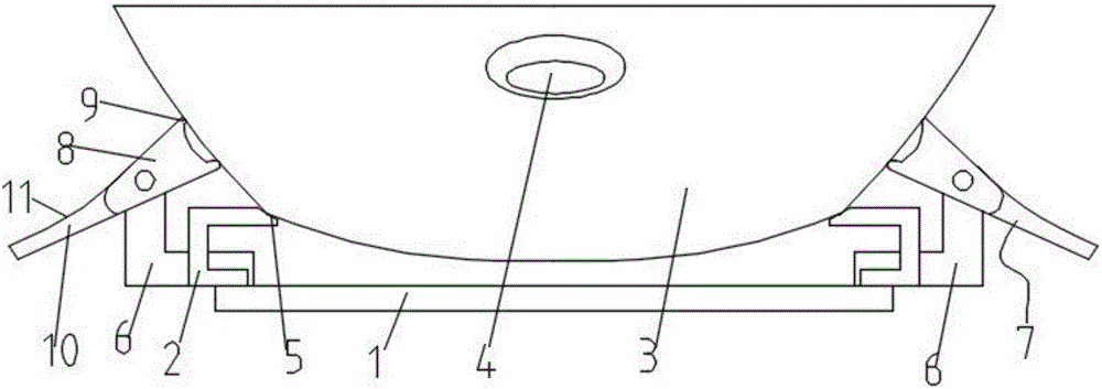 Multifunctional supporting pot rack for natural gas cooker