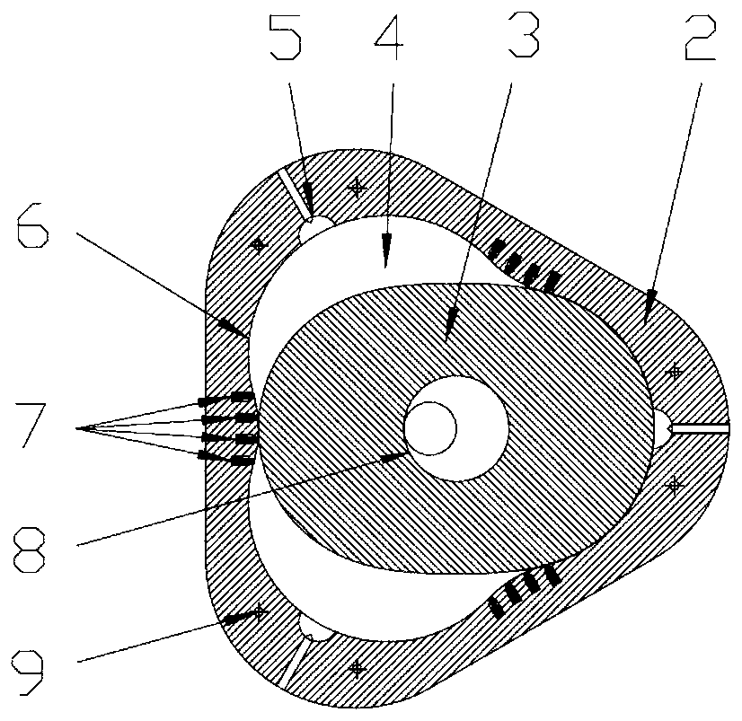 Ellipse-like rotor engine with high sealing performance