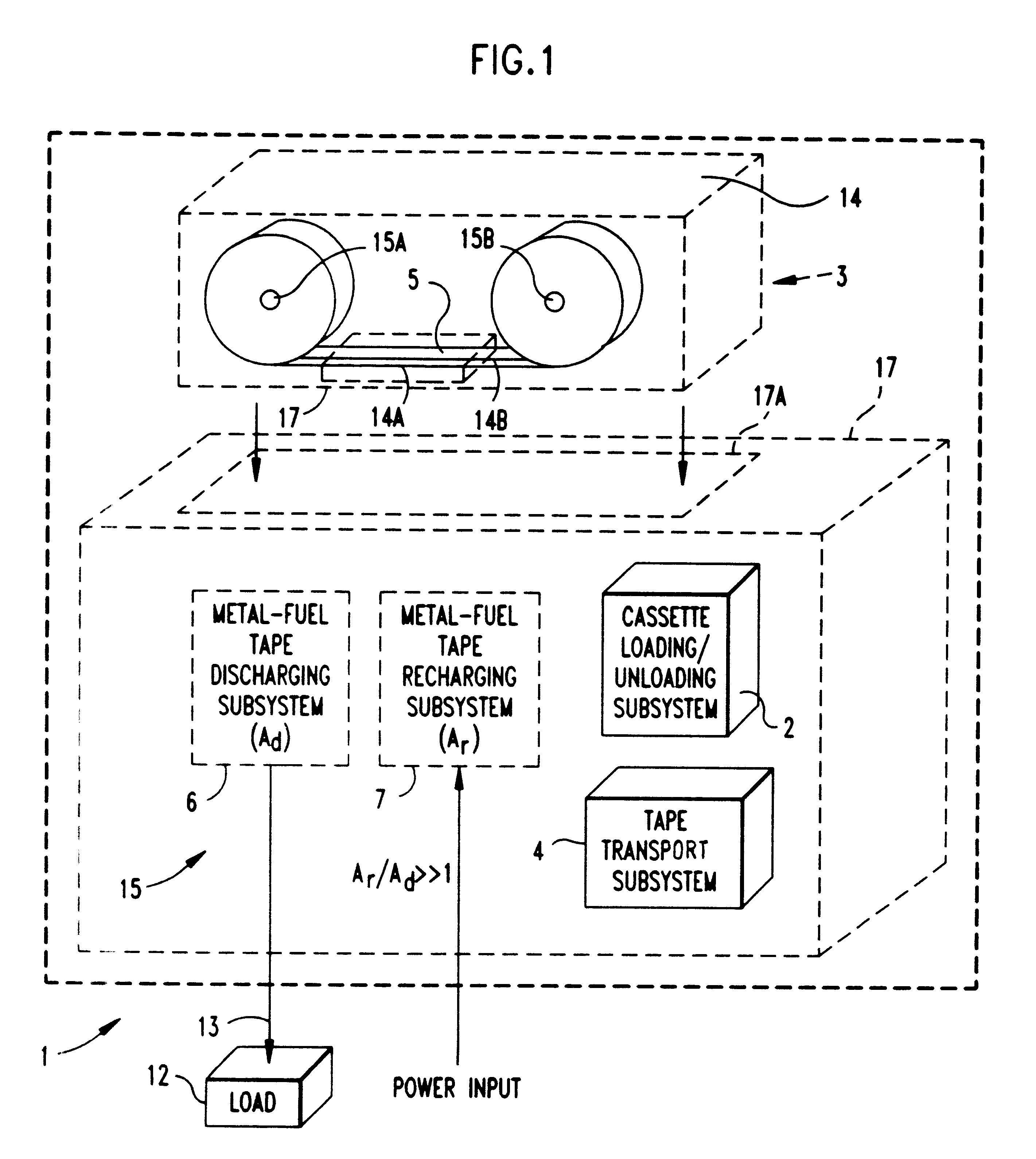 Metal-air fuel cell battery system having means for controlling discharging and recharging parameters for improved operating efficiency