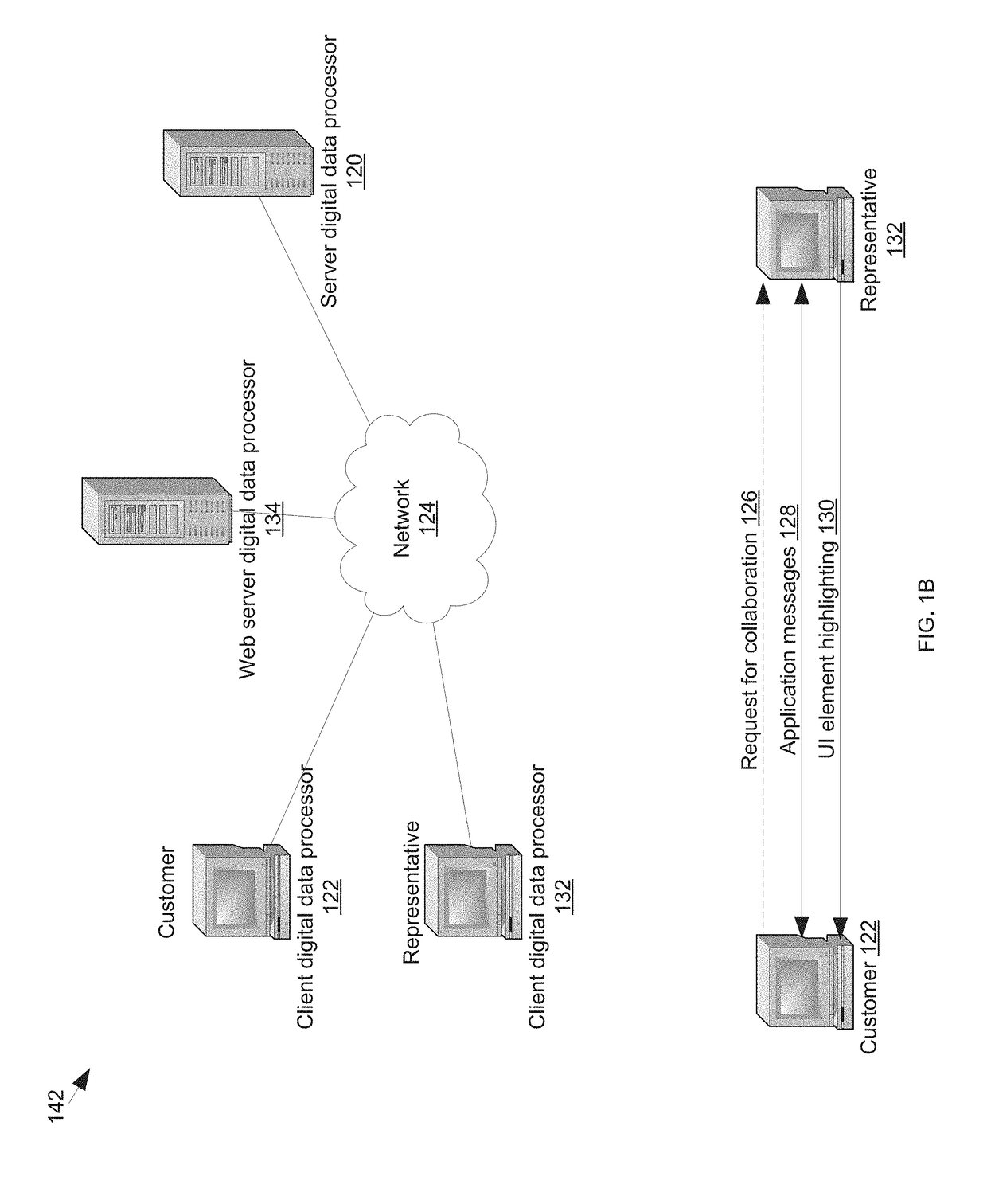 Selective sharing for collaborative application usage