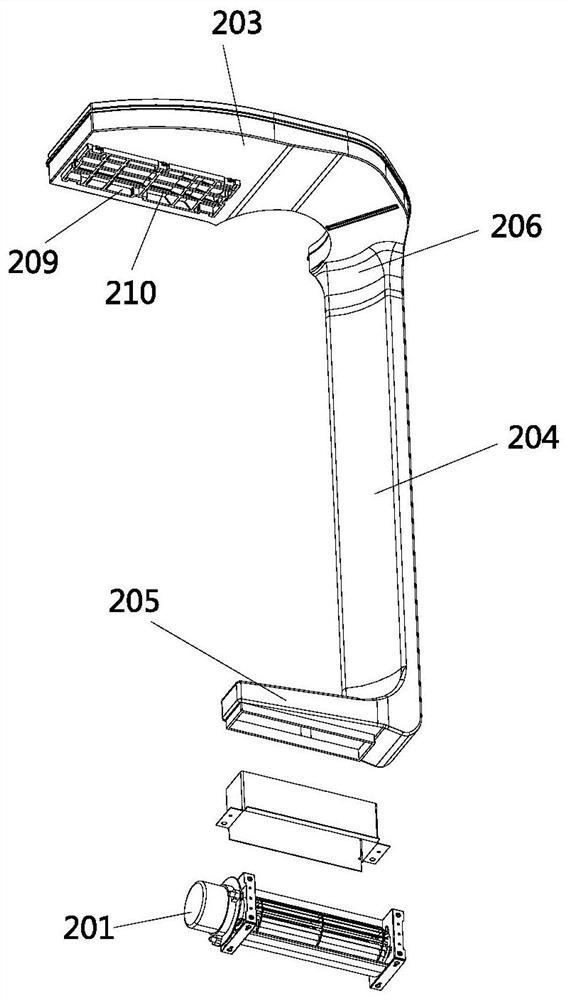 Air duct structure of dishwasher