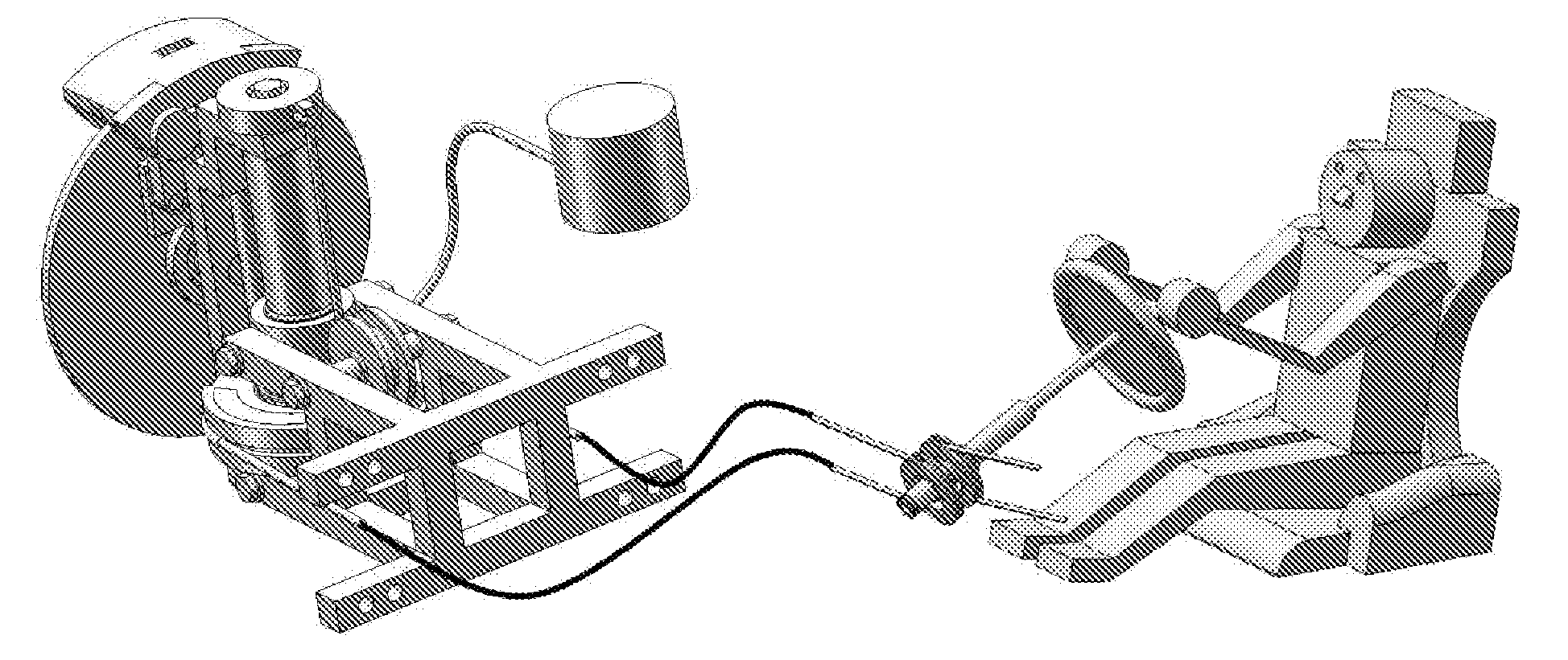 Vehicle suspension, steering, damping and anti-roll system with linear wheel travel