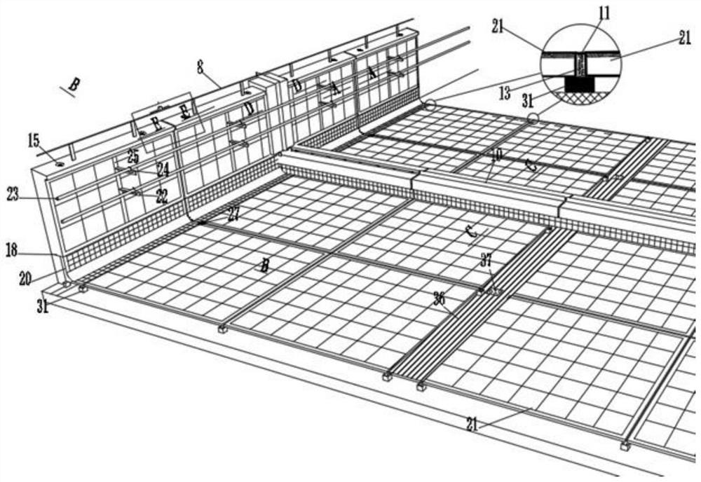 Construction method of integrated roof joint structure