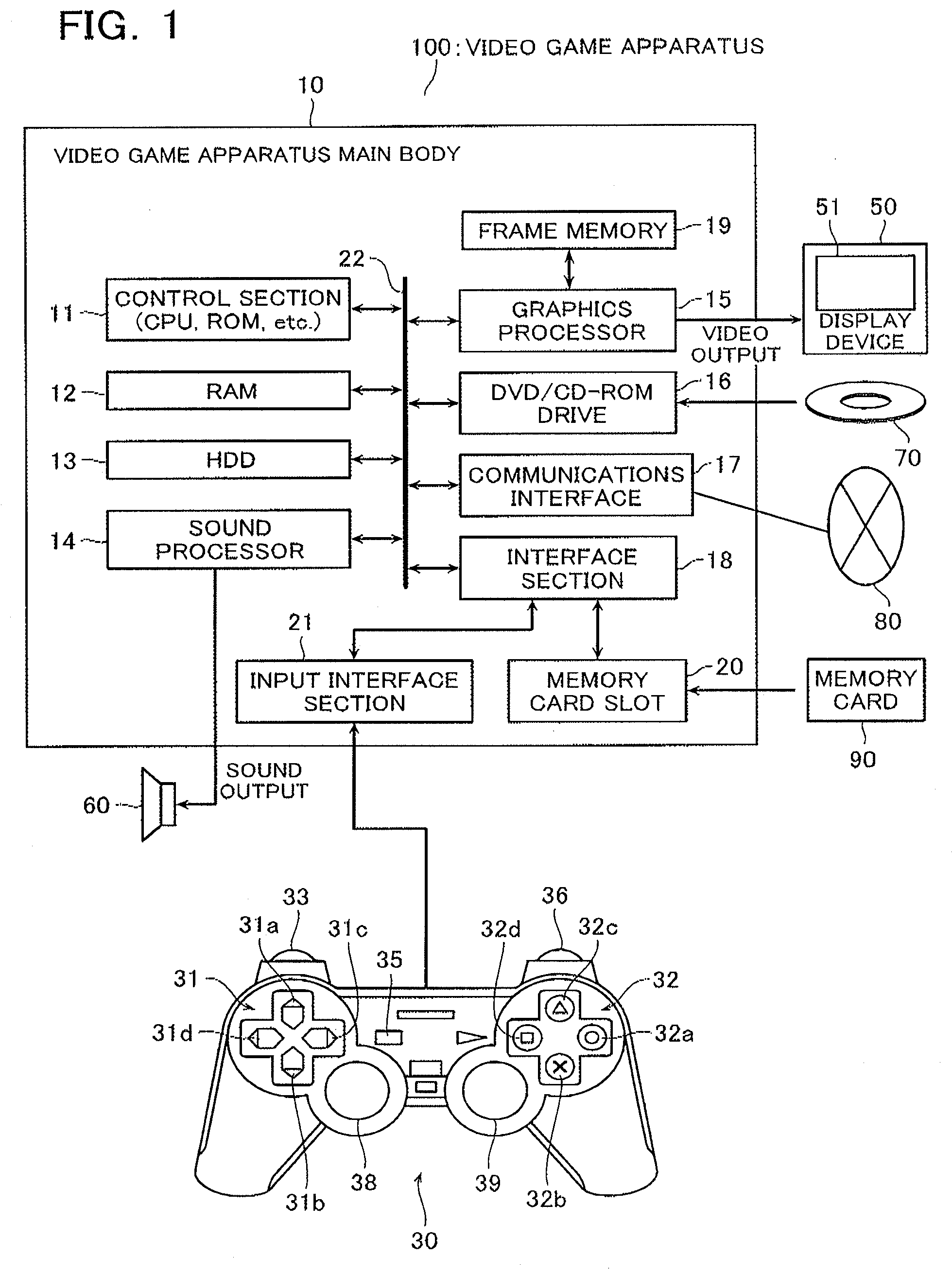 Video game processing apparatus, a method and a computer program product for processing a video game