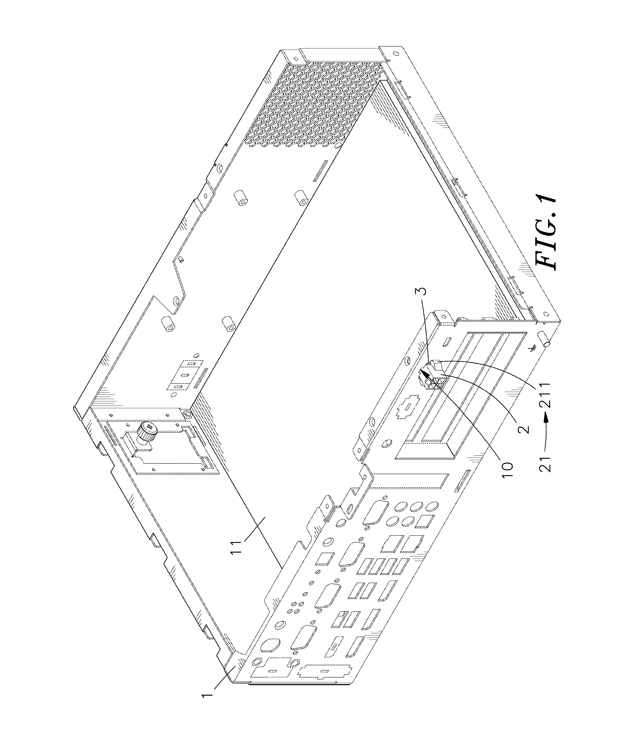 Anti-loosening electric connector mounting structure