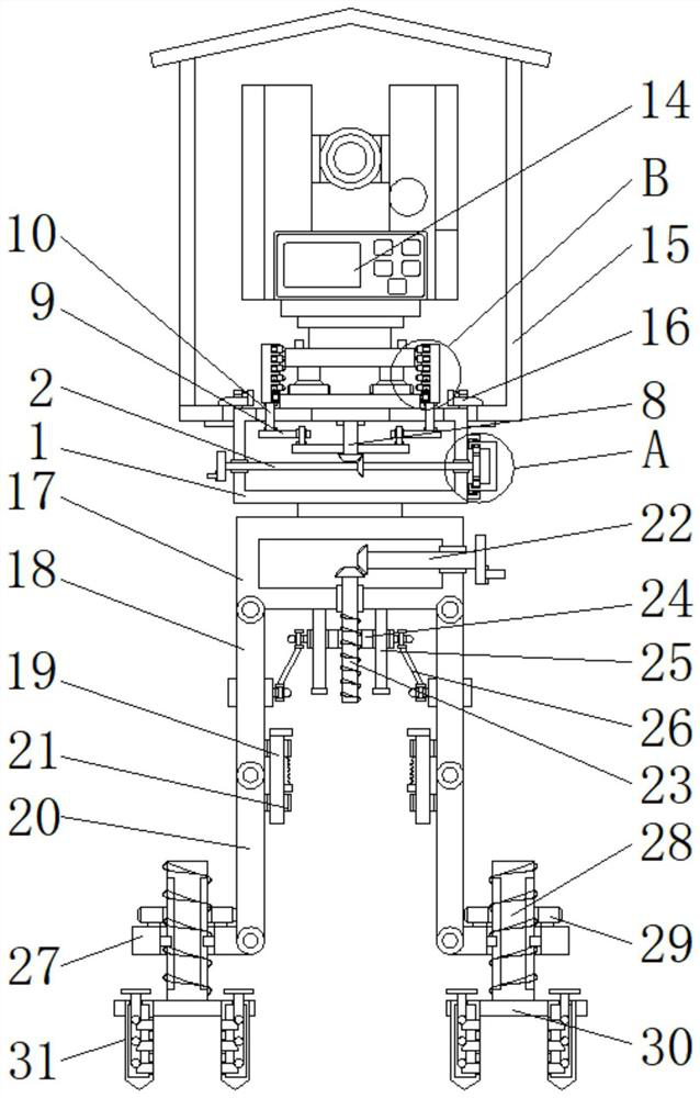 An auxiliary surveying and mapping device for engineering exploration