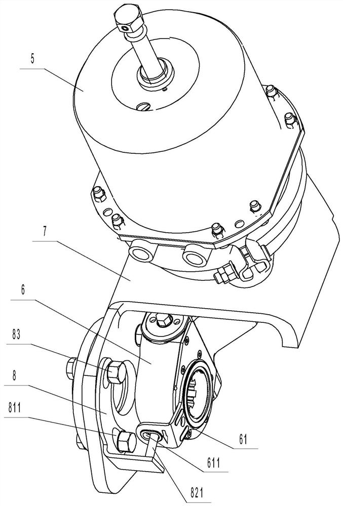 Automobile rear axle assembly with adjusting arm convenient to disassemble, assemble and adjust