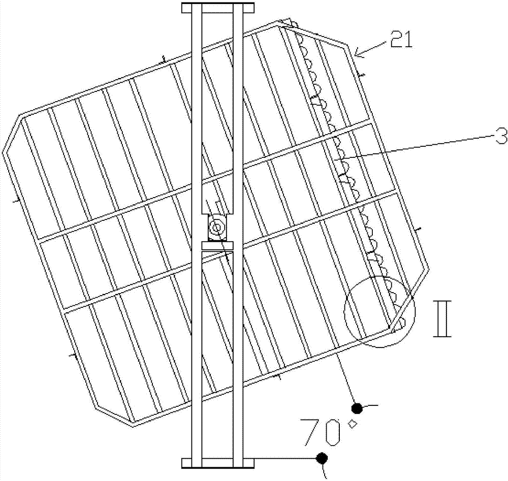 Large-egg-turning-angle hatching machine