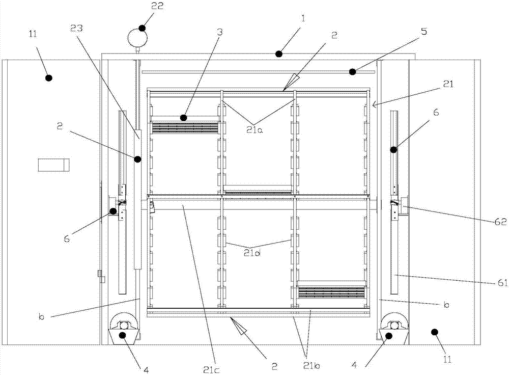 Large-egg-turning-angle hatching machine