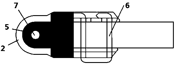 Leakproof connection buckle of mining conveying belt