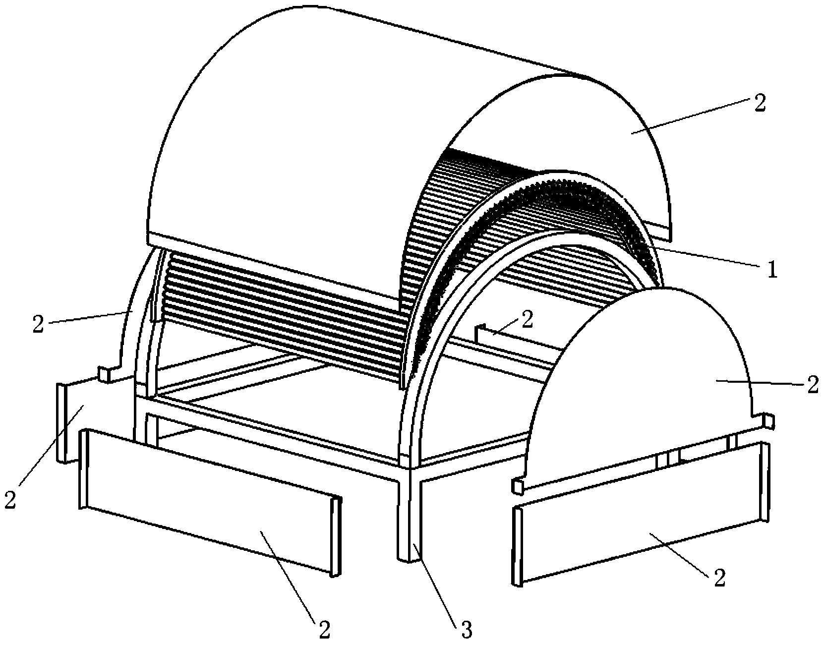 Ultrahigh-temperature thermal current simulation system used for spacecraft vacuum thermal test