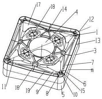 Indexable double-sided cutting inserts