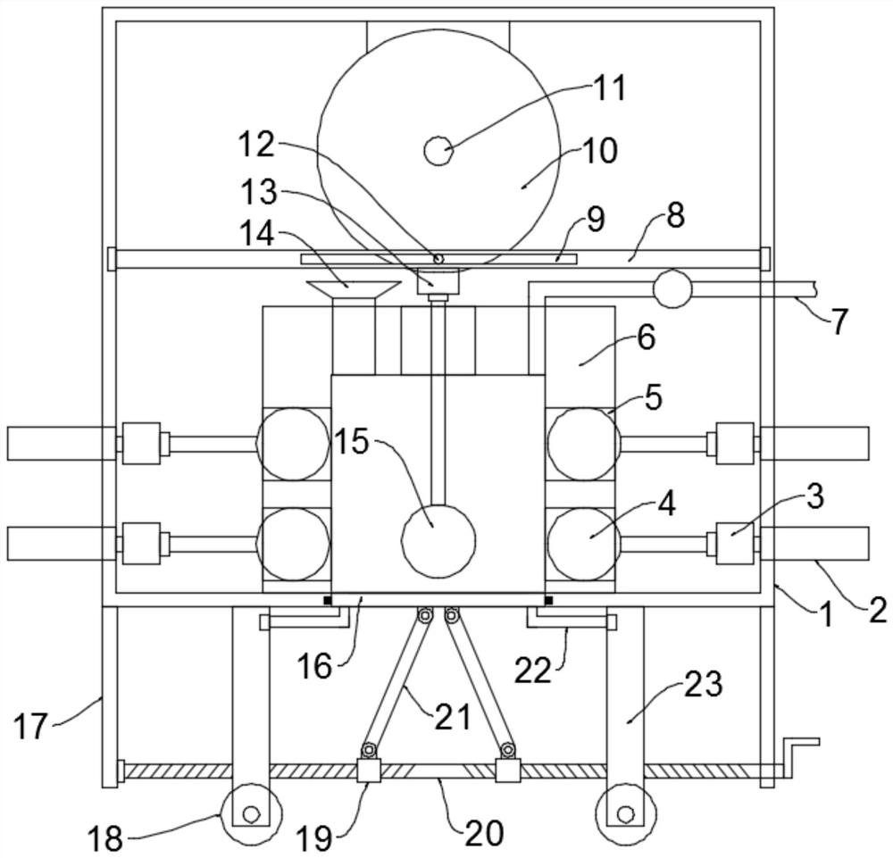 Flour processing device in agricultural production