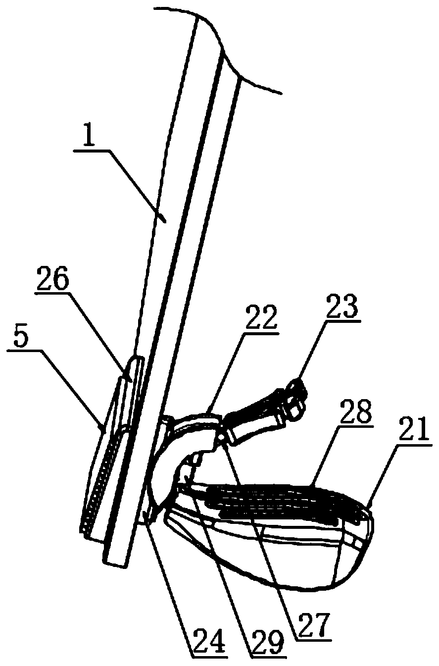 Multifunctional pedal flushing door lock