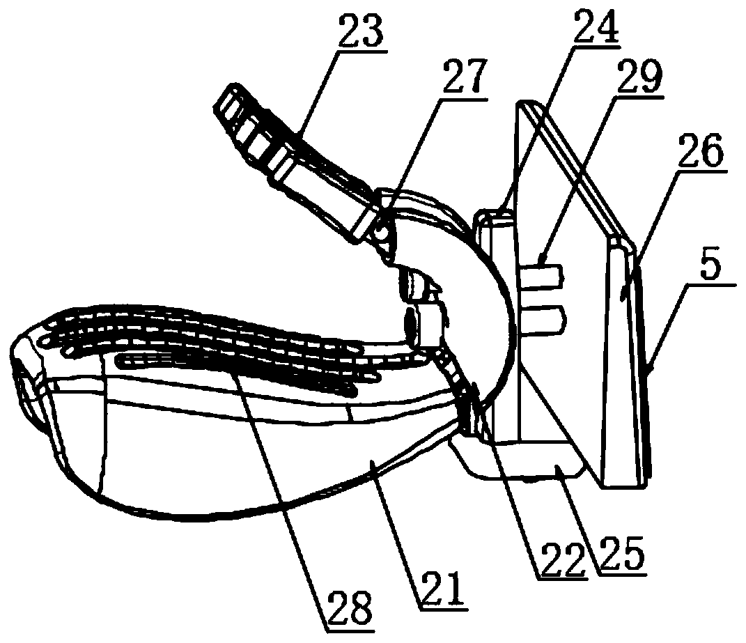 Multifunctional pedal flushing door lock