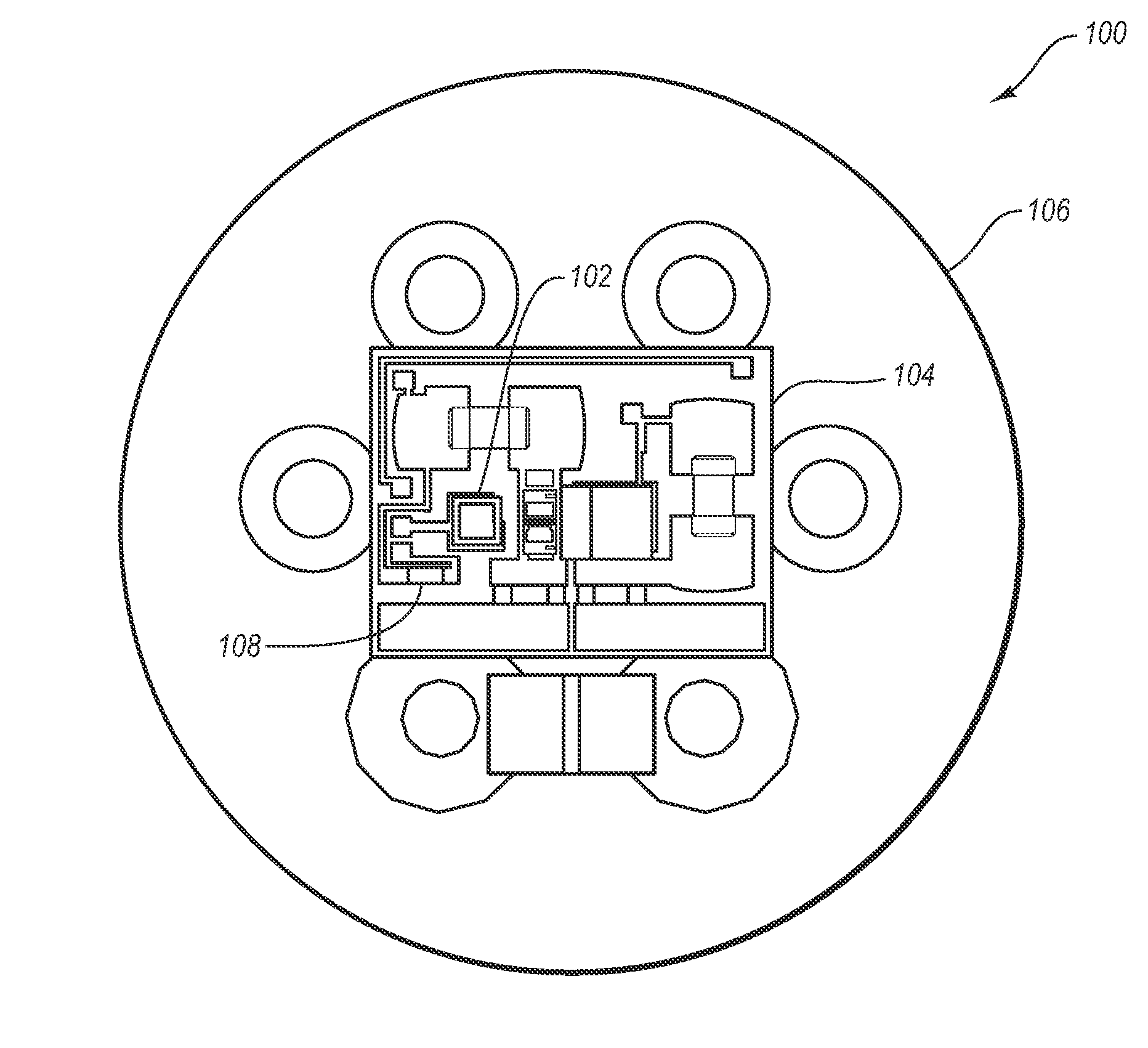 Resistive heating element for enabling laser operation