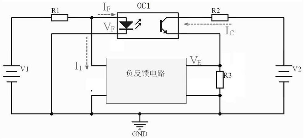 Constant-power aging circuit for output end of photoelectric coupler