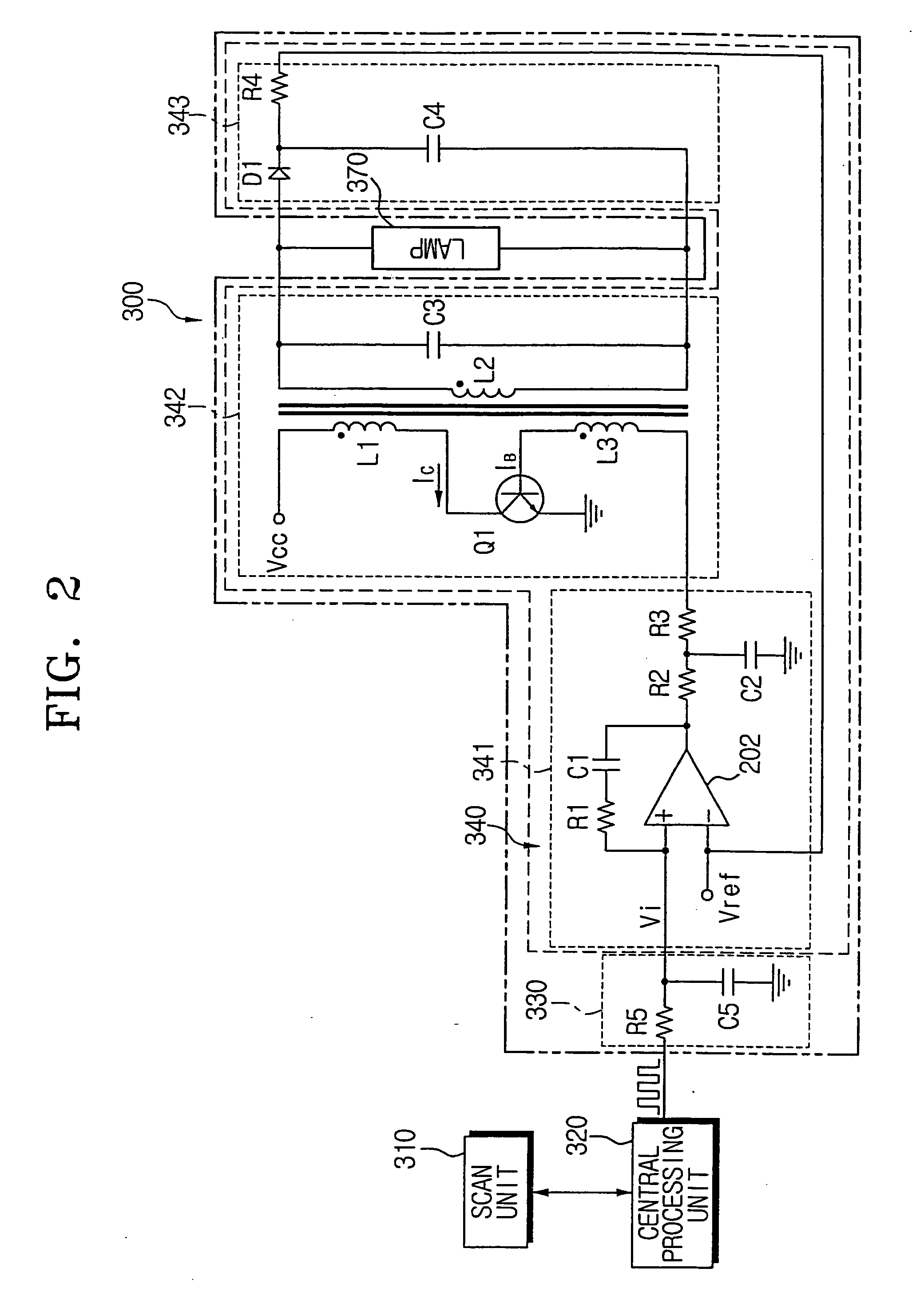 Scanning apparatus having a fluorescent lamp and control method thereof