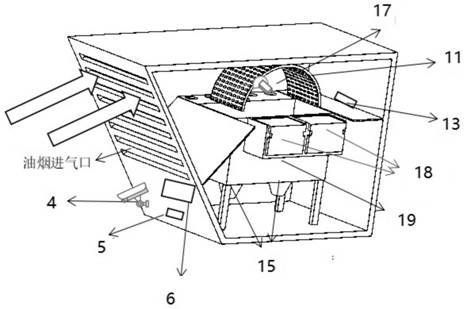 Range hood filter screen self-cleaning device and cleaning method