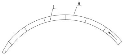 Low-leakage airplane ground air conditioner air supply hose and preparation method