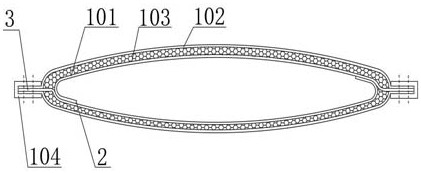 Low-leakage airplane ground air conditioner air supply hose and preparation method