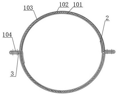 Low-leakage airplane ground air conditioner air supply hose and preparation method