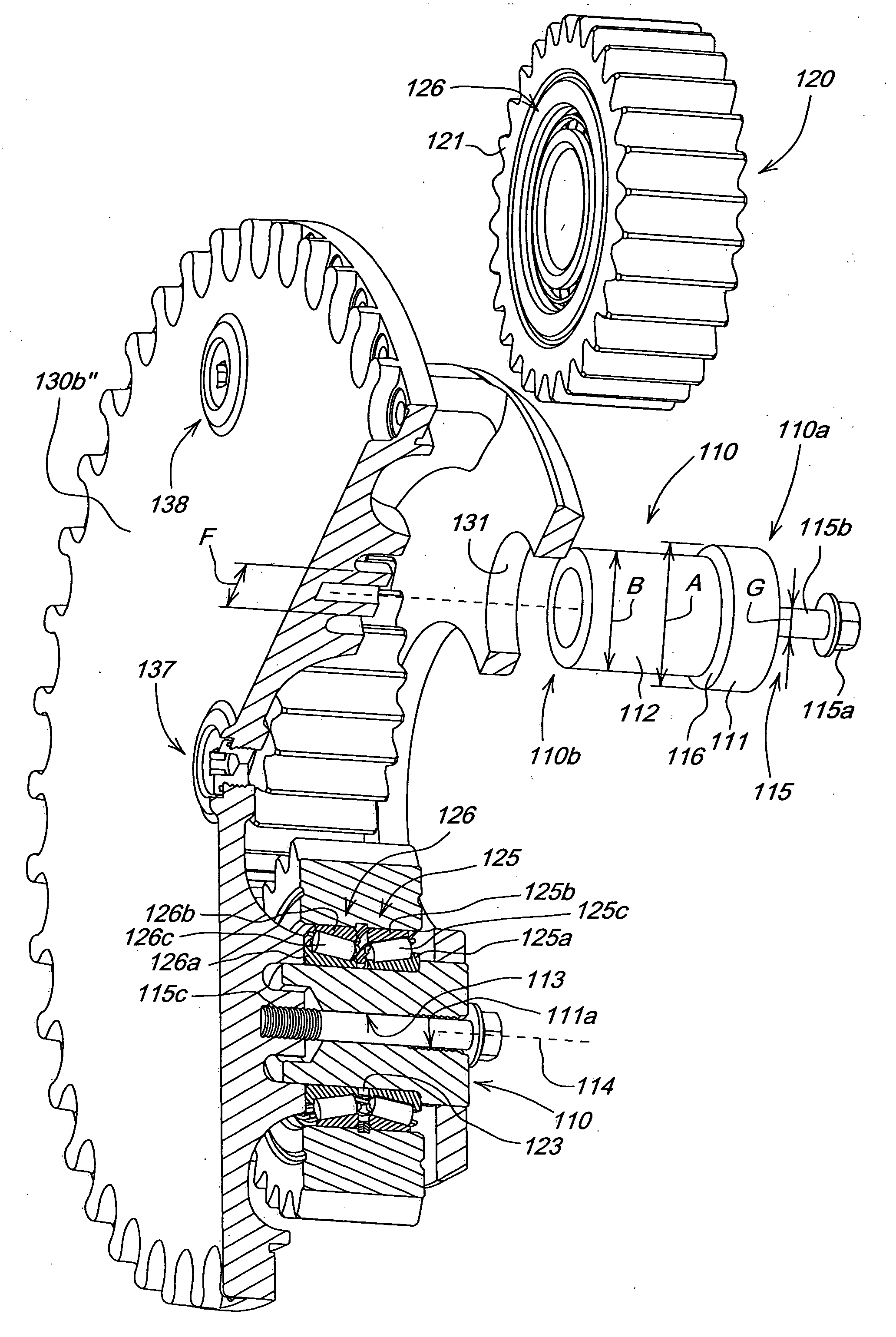 Compact planetary gear assembly