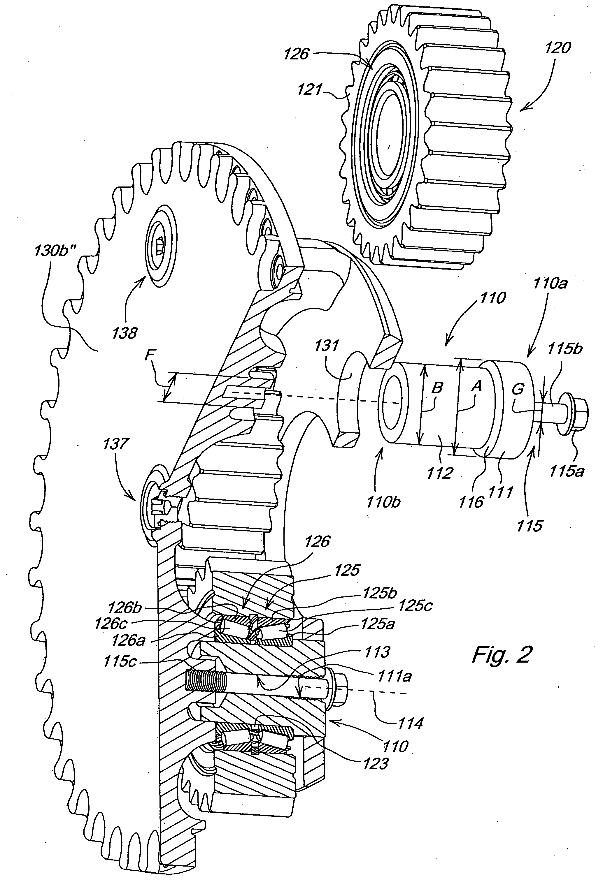 Compact planetary gear assembly