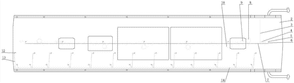 Fixed type C6-Fluoroketone automatic fire extinguishing system for passenger cabin of passenger car